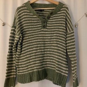 AMERICAN EAGLE striped button down sweater